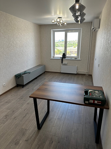 Деревянный стол Лота Лофт 140х80 черный матовый / бетон светлый фото покупателя 250