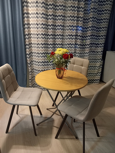 Стул на металлокаркасе Чилли зеленый / белый каркас фото покупателя 302