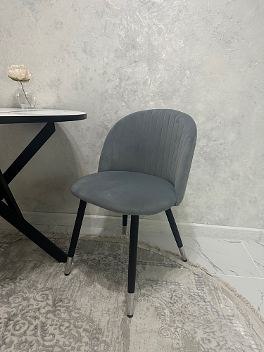 Стул на металлокаркасе Gabi 1 light purple / black фото покупателя 799