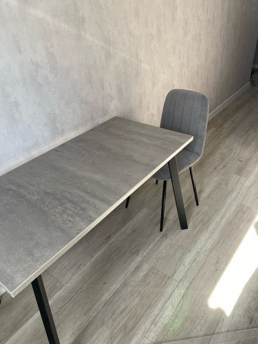 Стол Тринити Лофт 120 32 мм дуб галифакс табако / черный матовый фото покупателя 571