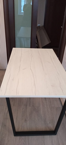 Стол Лота Лофт 140 25 мм черный матовый / бетон фото покупателя 1025