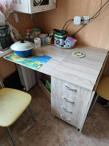 Стол-книжка Глория 606 М с ящиками дуб сонома фото покупателя 58