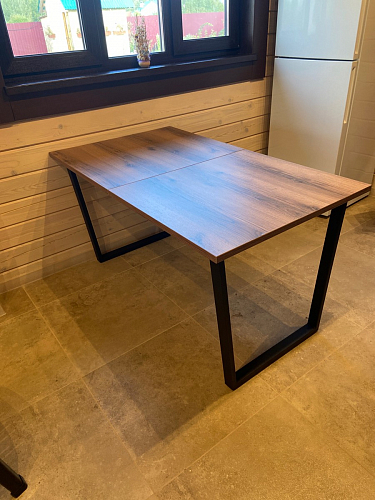 Деревянный стол Лота Лофт 120х75 белый матовый / дуб крафт золотой фото покупателя 419