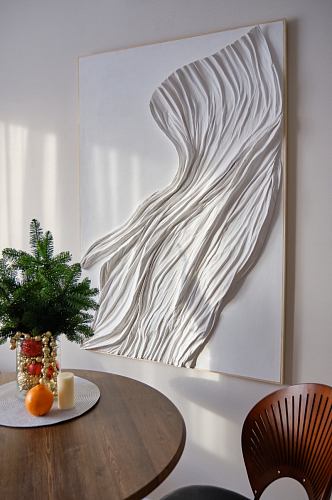 Стол Тулип 90х73 дуб вотан / белый  - Уцененный экземпляр фото покупателя 103