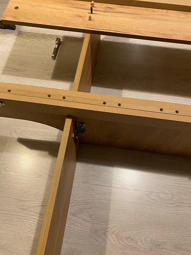 Двуспальная кровать Клауд 160х200 парящая дуб крафт золотой / антрацит фото покупателя 523