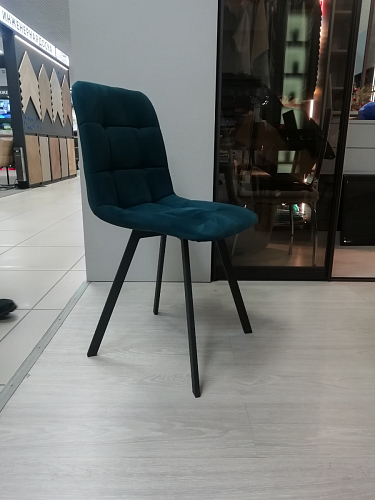 Стул на металлокаркасе Чилли зеленый / черный фото покупателя 1156