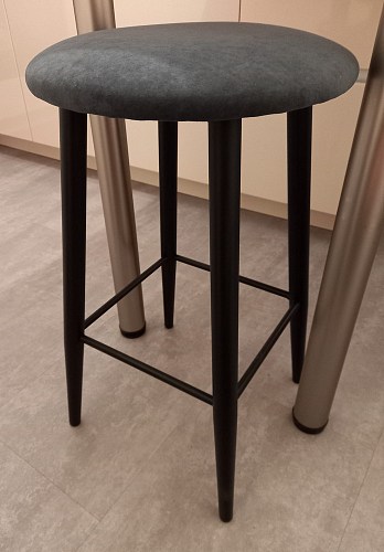 Полубарный стул Гангток катания сильвер / черный матовый фото покупателя 12