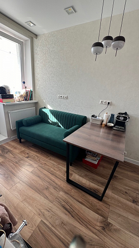 Деревянный стол Лота Лофт 120x75 дуб крафт табачный / черный матовый фото покупателя 757