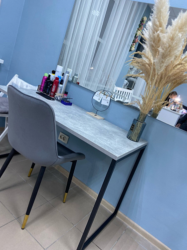 Стул на металлокаркасе Seda 01 blue / gold / black фото покупателя 35