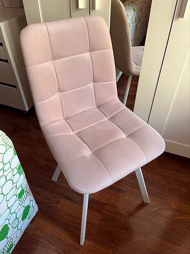 Стул на металлокаркасе Чилли К темно-серый (velutto 32) / черный фото покупателя 235