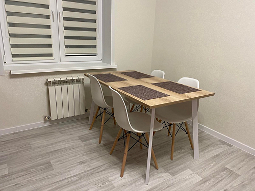 Стол Тринити Лофт 140 25 мм дуб делано темный / белый фото покупателя 40