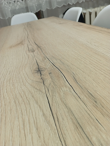 Стол Тринити Лофт 120 32 мм бетон / черный матовый фото покупателя 370