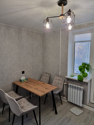 Стол Тринити Лофт 120 32 мм бетон / черный матовый фото покупателя 361