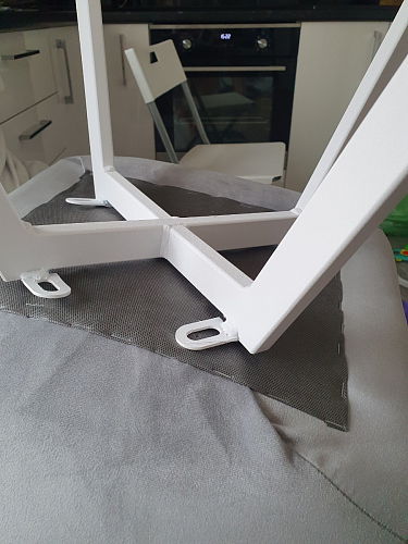 Стул на металлокаркасе Чилли светло-серый / белый каркас фото покупателя 111