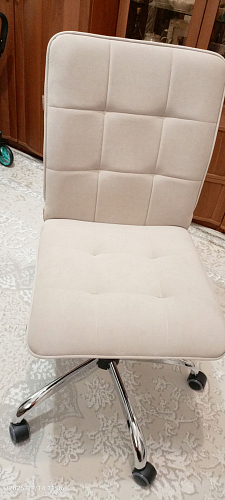 Компьютерное кресло One/Ван флок бежевый 7 фото покупателя 3