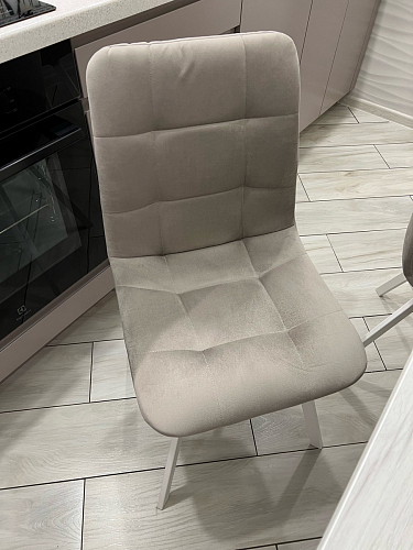 Стул на металлокаркасе Чилли бежевый / белый каркас фото покупателя 1365