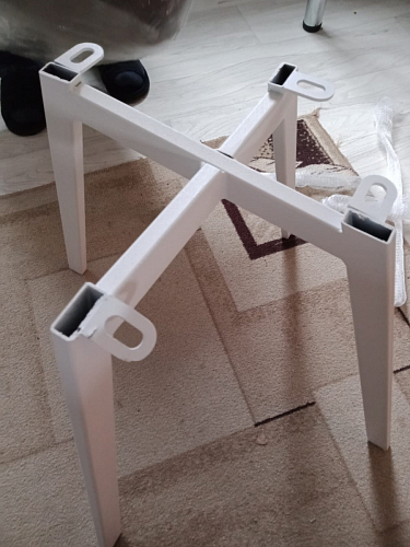 Стул на металлокаркасе Чилли К светло-серый велюр / черный каркас фото покупателя 946