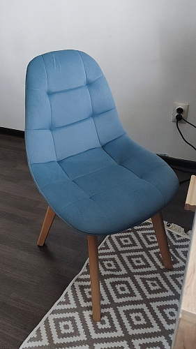 Деревянный стул Filip light purple / wood фото покупателя 6