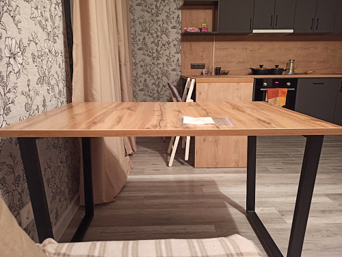 Стол Лота Лофт 140 25 мм черный матовый / бетон фото покупателя 134