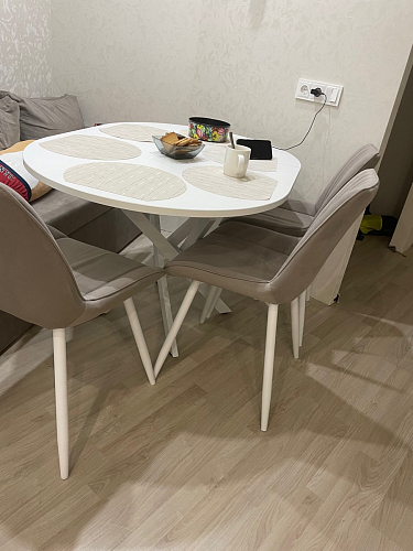 Стул на металлокаркасе Седа К кирпичный / черный фото покупателя 188