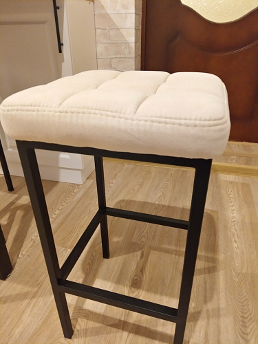 Барный стул Лофт ткань канди грей / черный матовый фото покупателя 269