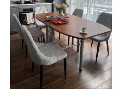 Стул на металлокаркасе Kora gray / black фото покупателя 360