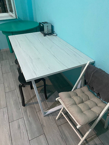 Деревянный стол Лота Лофт 140х80 дуб крафт табачный / черный матовый фото покупателя 146