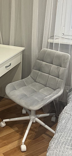 Компьютерное кресло Честер голубой (velutto 47 ) / черный фото покупателя 2