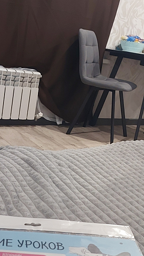 Стул на металлокаркасе Чилли К кирпичный / черный фото покупателя 348