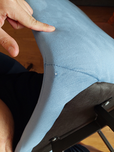 Стул на металлокаркасе Чилли черный / зеленый фото покупателя 766