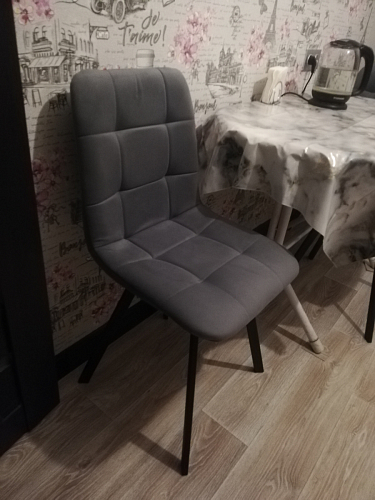 Стул на металлокаркасе Чилли зеленый / белый каркас фото покупателя 365