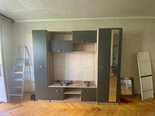 Готовая гостиная Бертелена дуб крафт серый / серый графит фото покупателя 75