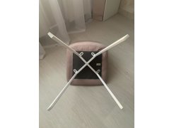 Стул на металлокаркасе Чилли синяя ткань / белый фото покупателя 599