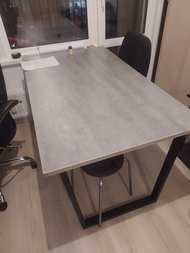 Деревянный стол Лота Лофт 140х80 дуб крафт табачный / черный матовый фото покупателя 893