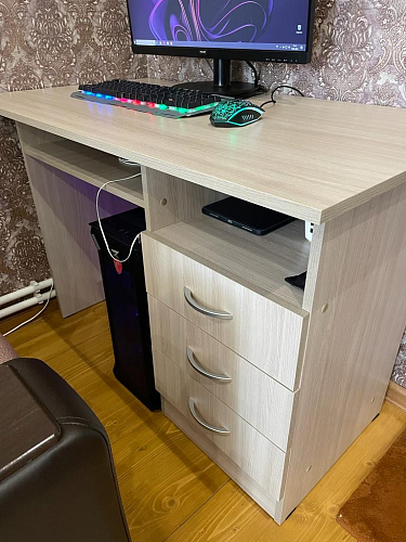 Стол письменный Бриз МДФ волна лайм / ясень светлый фото покупателя 177