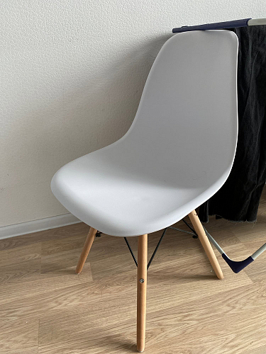 Стул Сindy Eames/Синди Имс мод. 001 yellow / natural фото покупателя 4