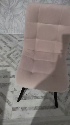 Стул на металлокаркасе Чилли бежевый / белый каркас фото покупателя 861