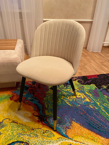 Стул на металлокаркасе Gabi green / black / silver фото покупателя 105