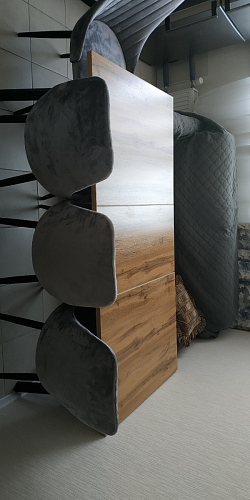 Стол раскладной Колон Лофт 120 32 мм дуб галифакс табако / черный матовый фото покупателя 99