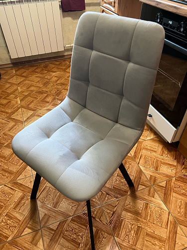 Стул на металлокаркасе Чилли зеленый / черный фото покупателя 931