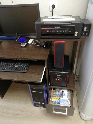 Стол компьютерный Джаз-24 правый венге фото покупателя 192