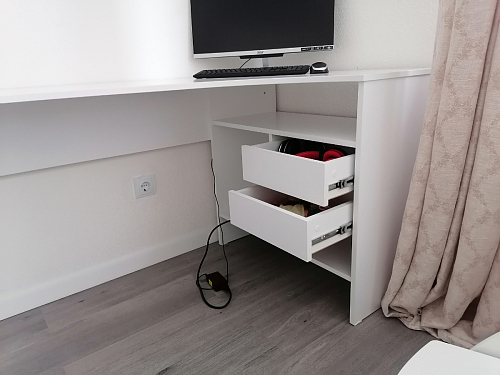 Письменный стол СПм-25 левый белый  - Уцененный экземпляр фото покупателя 16