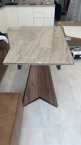 Керамический стол Ливи 140(200)х80х78 carla larkin / дуб монтана фото покупателя 21