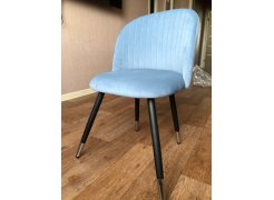 Стул на металлокаркасе Gabi 1 бежевый / черный с серебряными наконечниками фото покупателя 193