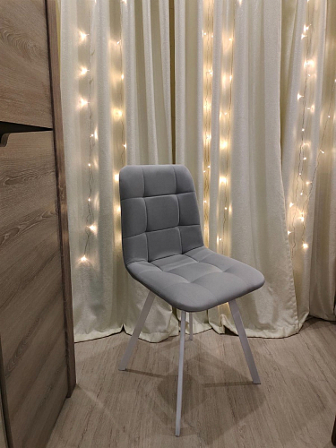 Стул на металлокаркасе Чилли К кирпичный / черный фото покупателя 177