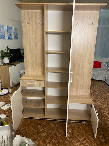 Готовая прихожая Пети дуб сонома / белый фото покупателя 90