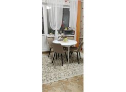 Стул на металлокаркасе Вейв светло-серый (hl 63) / 10К черный каркас фото покупателя 158