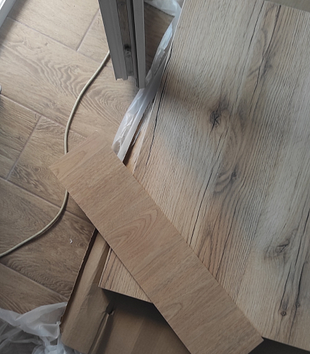 Деревянный стол Лота Лофт 120x75 дуб крафт табачный / черный матовый фото покупателя 622