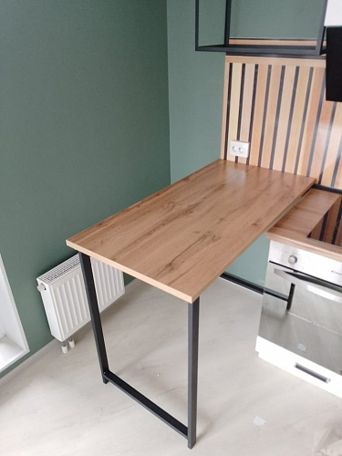 Барная стойка Дилан Лофт 120х40х98 дуб делано темный фото покупателя 12