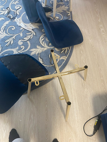 Стул на металлокаркасе Dabl wine red фото покупателя 203